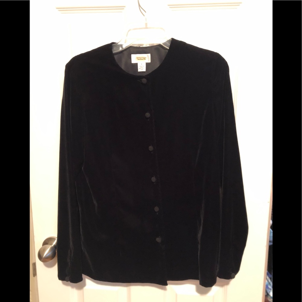 Talbots Velvet unlined jacket